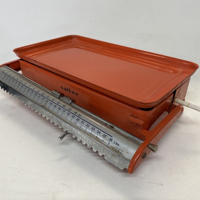 SCALES, Orange Salter w Flat Tray 